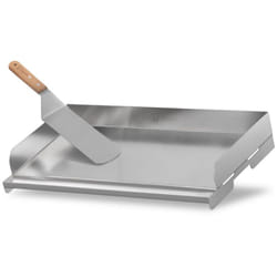 Bbq-toro - plaque de cuisson en acier inoxydable, 49,5 x 28 cm, bbq Plancha, plaque de cuisson, poêle à griller, plat à griller