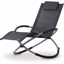 CampFeuer Chaise longue relax, Anthracite, Chaise longue de jardin pliante Chaise longue à bascule Chaise longue à bascule La ...