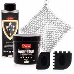 BBQ-Toro Set de 5 accessoires pour Dutch Oven avec Dopfheld, Dopfwunder, Grill Schaber et Ringreiniger Le set de 5 accessoire ...