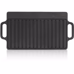 BBQ-Toro plaque de cuisson en fonte avec poignées, 40 x 20,5 cm, BBQ Plancha pre-seasoned La plaque de cuisson de BBQ-Toro n´ ...