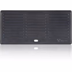BBQ-Toro Plaque de cuisson en fonte 42,5 x 20,5 cm, plaque reversible cullotée, poêle pour grill, plancha pour barbecue La pl ...