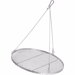 BBQ-Toro grille de barbecue ronde en acier inoxydable Ø 60 cm, grille BBQ avec suspension par câble, grille suspendue La gril ...