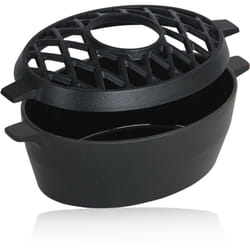 Bbq-toro - humidificateur d'air en fonte émaillée noir, 2,7 litres, humidificateur d'air en fonte, vaporisateur