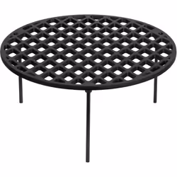 BBQ-Toro grille de cuisson en fonte Ø 45 cm avec 3 pieds, dessous de plat Dutch Oven, accessoires pour barbecue, trépied La g ...