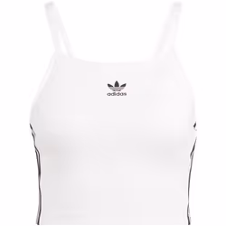 Crop top Adicolor 3 bandes en Blanc