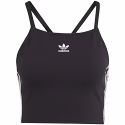 Crop top Adicolor 3 bandes en Noir
