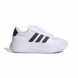 Baskets Femme - ADIDAS - Grand Court Platform - Blanc - Synthétique - Lacets - Plat