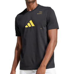 T-Shirt Noir/Jaune Homme Adidas IS2409