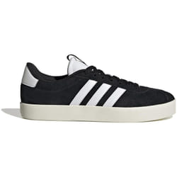 adidas VL Court 3.0 - Sneakers pour Femme - Noir/Blanc/Or - Design Rétro et Confortable pour un Style Sportif au Quotidien