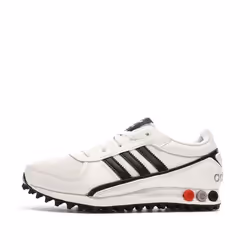 Baskets Blanches/Noires Garçon/Fille Adidas La Trainer