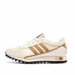 Baskets Blanc/Marron Garçon/Fille Adidas La Trainer