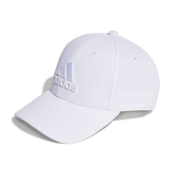 Casquette de baseball grand logo ton sur ton en Blanc