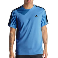 T-Shirt de sport Bleu/Noir Homme Adidas Base