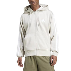 Adidas Sweat à Capuche pour Homme Essentials 3-Stripes Beige JE6355