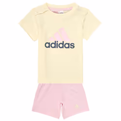 Ensemble short et t-shirt en coton bio Essentials en Beige