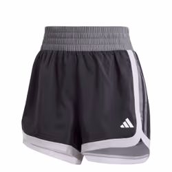 Short de training taille haute toile colorblock Pacer en Noir