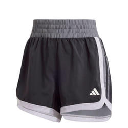 Short de training taille haute toile colorblock Pacer en Noir