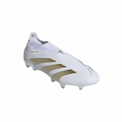 Chaussure sans lacets Predator Elite Terrain souple en Blanc