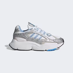 Baskets Blanches/Bleu Fille Adidas Ozmillen