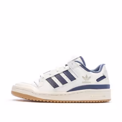 Baskets Blanc/Bleu Homme Adidas Forum Low Cl