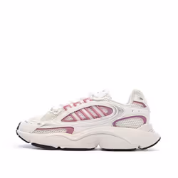 Baskets Blanches/Roses Femme Adidas Ozmillen