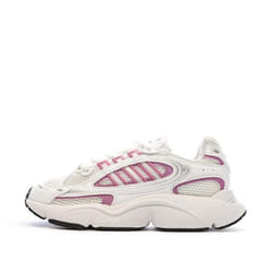 Baskets Blanches/Roses Femme Adidas Ozmillen