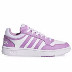 Chaussures - ADIDAS - Hoops 3.0 W - Femme - Blanc - Lacets - Plat