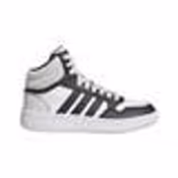 Chaussures de Basket-ball - Adidas - Hoops 3.0 Mid K - Blanc - Fille - Enfant - Indoor - Respirant