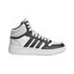 Chaussures de Basket-ball - Adidas - Hoops 3.0 Mid K - Blanc - Fille - Enfant - Indoor - Respirant