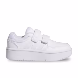 Chaussures Adidas Hoops 3.0 Bold Cf C pour Fille - Blanc - Scratch - Enfant