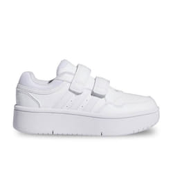 Chaussures Adidas Hoops 3.0 Bold Cf C pour Fille - Blanc - Scratch - Enfant