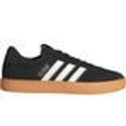 Baskets - ADIDAS - VL Court 3.0 - Empeigne en daim - Amorti léger - Couleur noir/blanc/doré