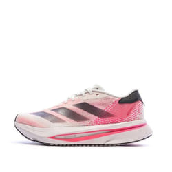 Chaussures de running Blanches/Roses Femme Adidas Adizero