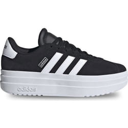 Chaussures Adidas Vl Court Bold J pour Fille Noir - Lacets - Enfant - Plat - Synthétique