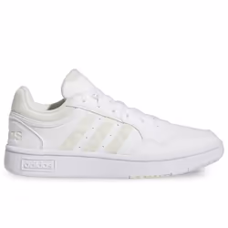 Chaussures - ADIDAS - Hoops 3.0 W - Femme - Blanc - Lacets - Plat