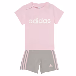 Ensemble short et t-shirt en coton bio Essentials Lineage en Rose