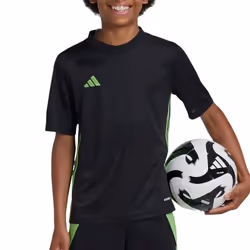 T-shirt - Adidas - Tabela 23 - Enfants - Manches courtes - Respirant - Noir/Vert