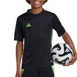 T-shirt - Adidas - Tabela 23 - Enfants - Manches courtes - Respirant - Noir/Vert