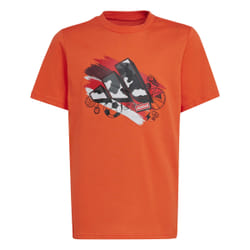 T-shirt de training à motif graphique en Orange