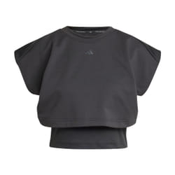 Débardeur 3 bandes molleton Boxy Power en Noir - L