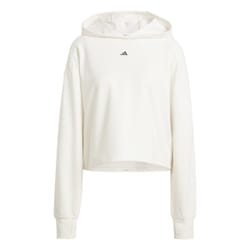Sweat-Shirt à capuche aération dos coupe ample Power en Blanc