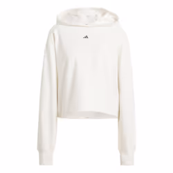Sweat-Shirt à capuche aération dos coupe ample Power en Blanc