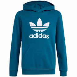 Sweat-shirt à capuche Trèfle Enfants en Turquoise