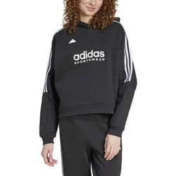 Adidas Sweat à Capuche pour Femme Tiro Cut 3-Stripes Noir IX3780