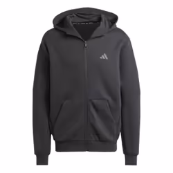 Veste de survêtement entièrement zippée conçue pour l'entraînement en Noir