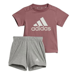 Ensemble short et t-shirt en coton bio Essentials en Rose