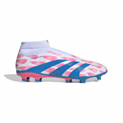 Chaussures de Foot Blanc/Rose Homme Adidas Predator League Ll FG