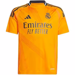 Trikot Enfant - adidas Performance - Real Madrid Away 2024/2025 - Orange - Manches Courtes - Non Imperméable