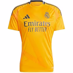 Trikot de football - adidas - Real Madrid - Away 2024/2025 - Orange - Manches courtes - Respirant