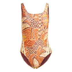 Maillot de bain 3 bandes adidas x FARM RIO en Marron